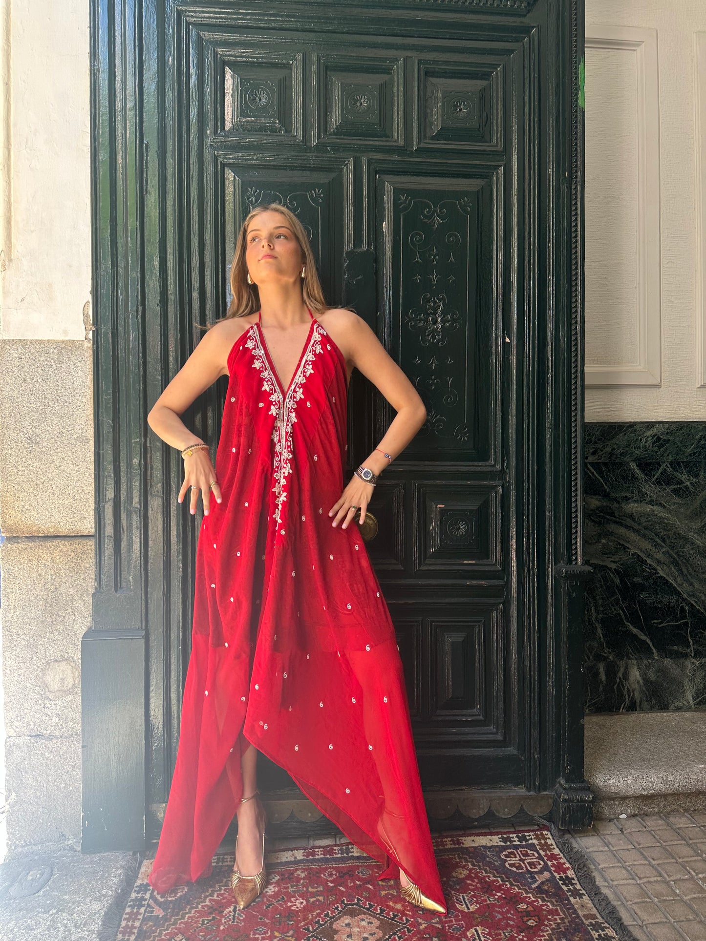 Vestido joya rojo