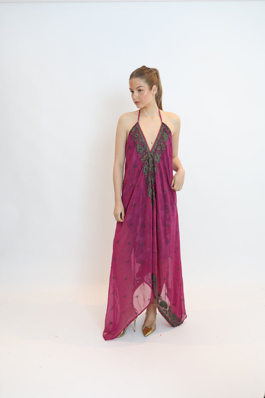 Vestido joya rosa 079