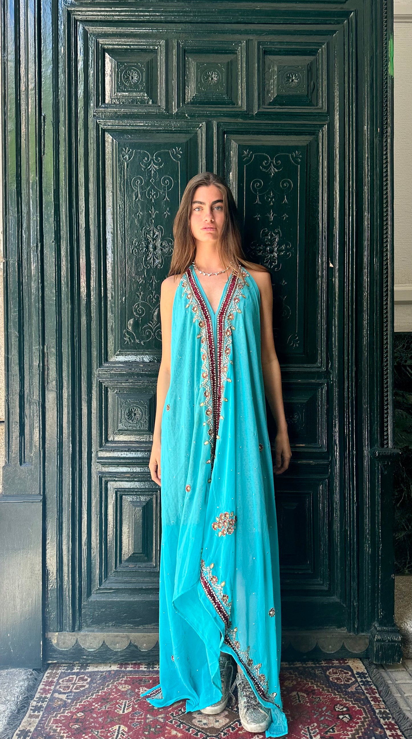 Vestido joya azul