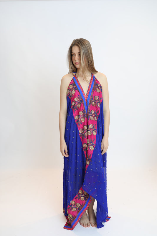 Vestido joya azul 005