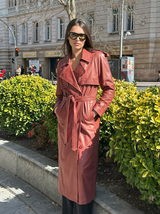 Gabardina Cris granate