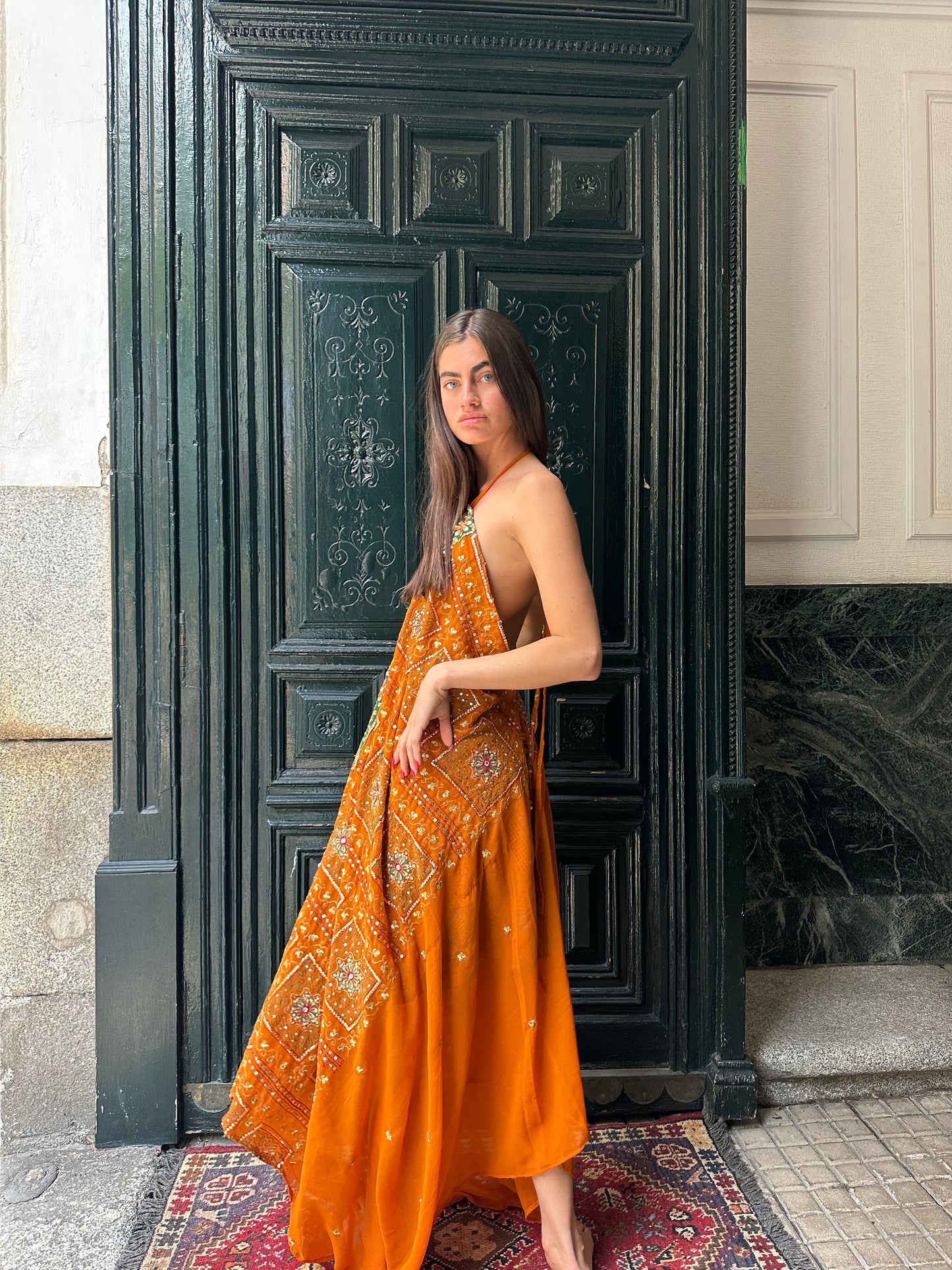 Vestido Formentera naranja