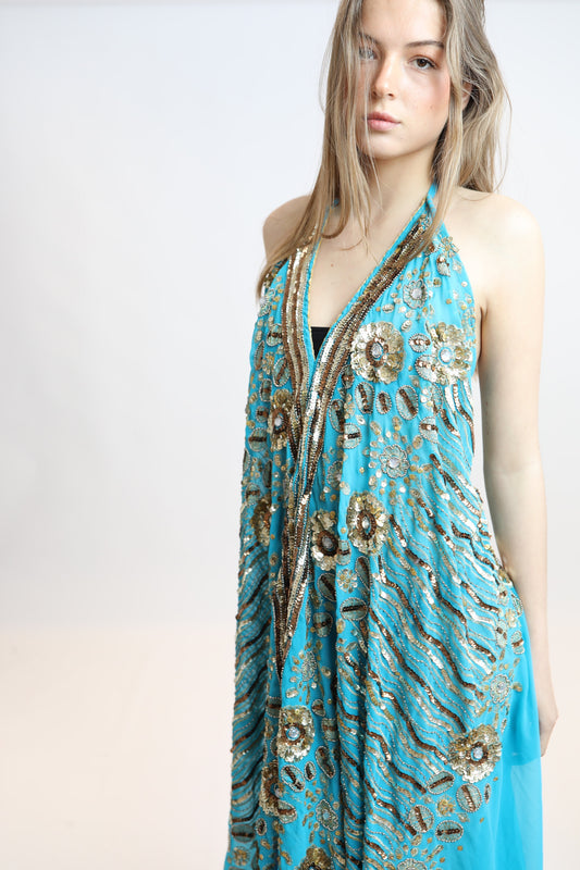 Vestido joya azul 127