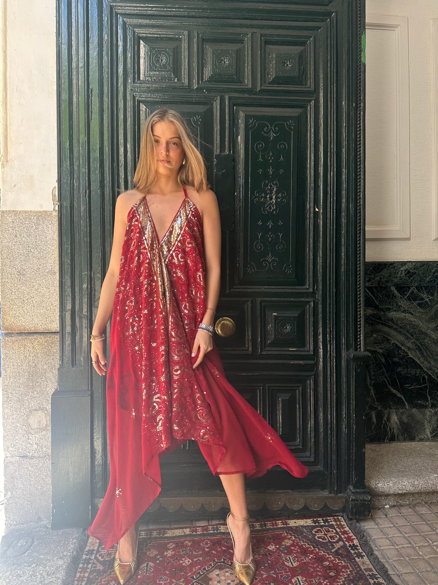 Vestido joya rojo