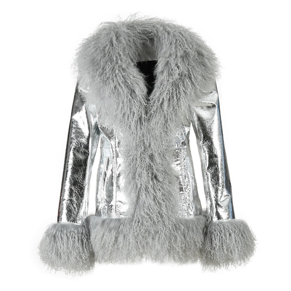 Abrigo AFGANO silver