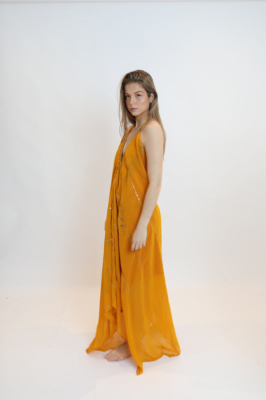 Vestido joya naranja 131