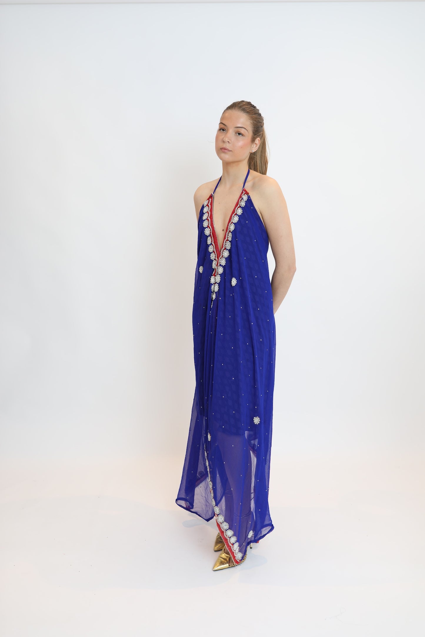 Vestido joya azul marino 103