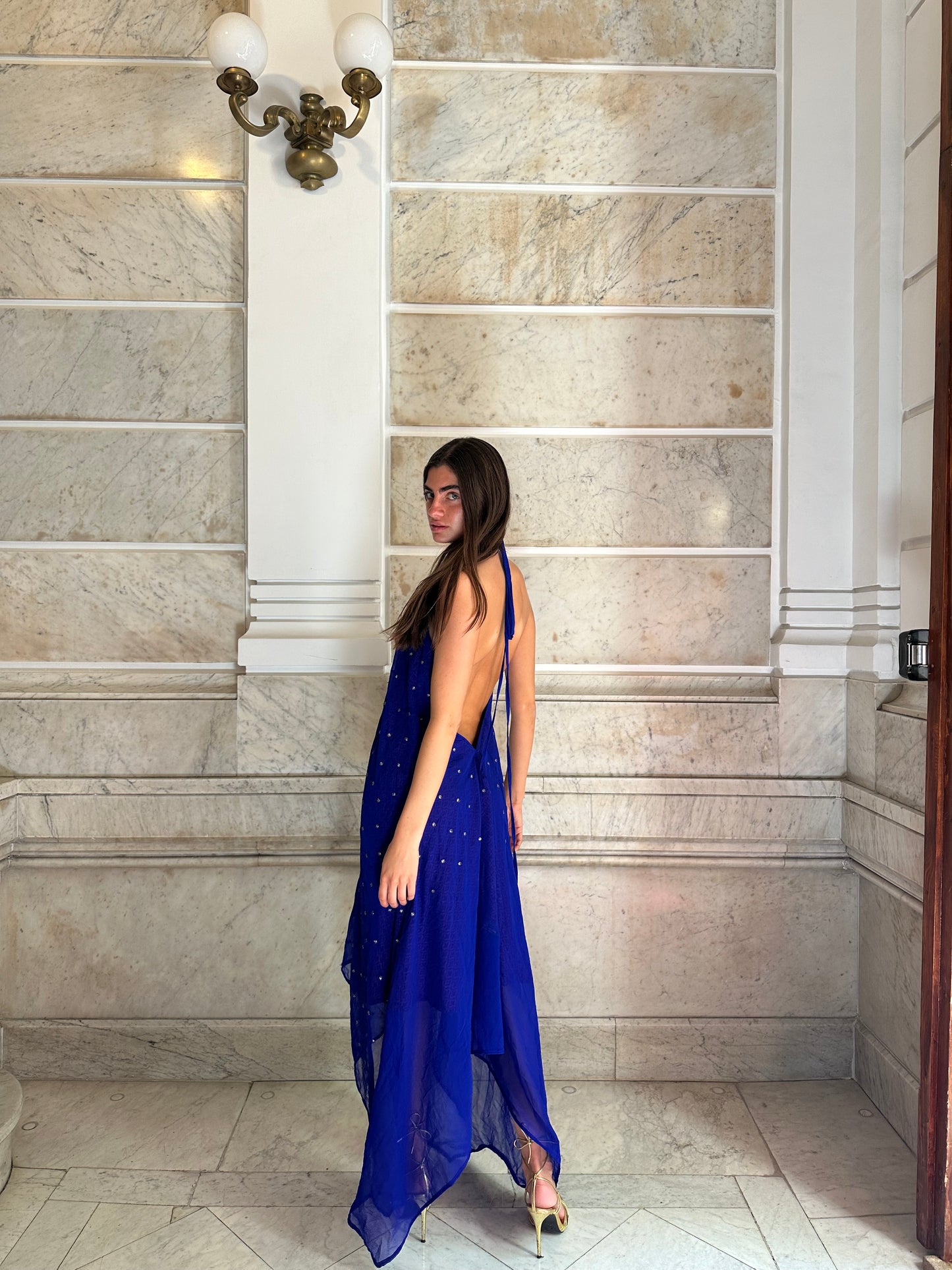 Vestido joya azul