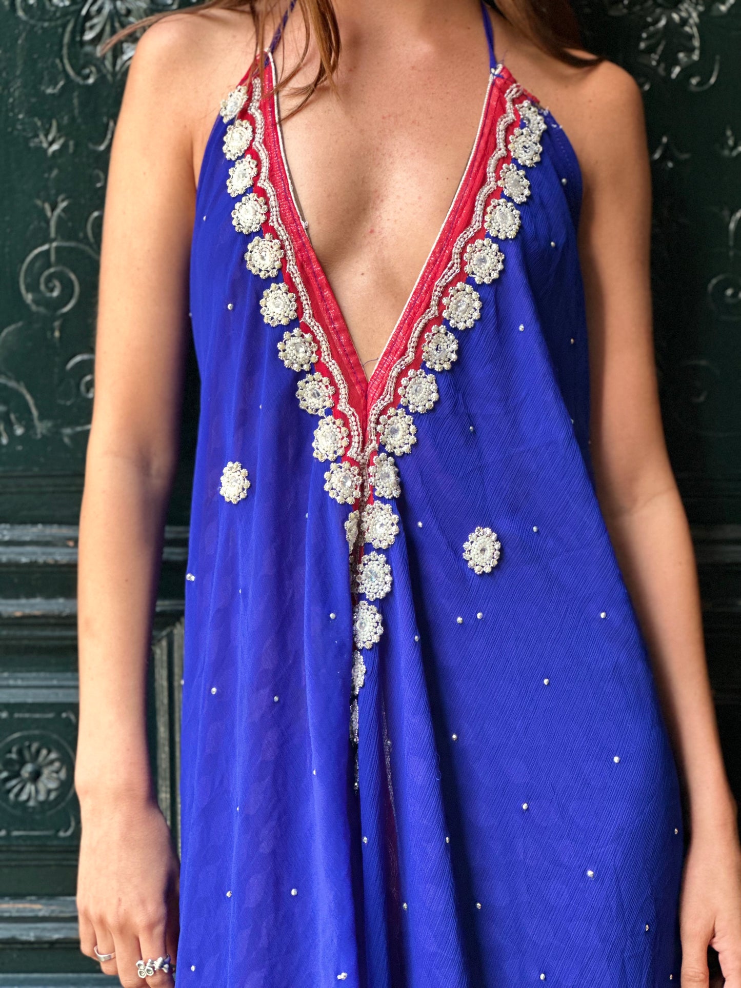 Vestido joya azul