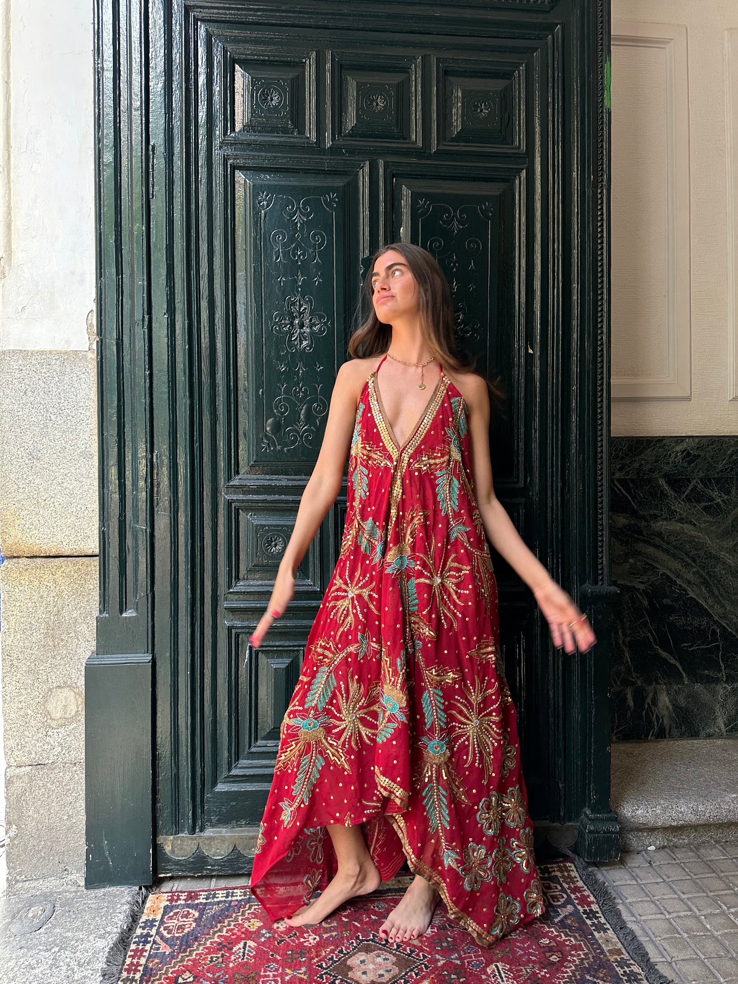 Vestido joya rojo