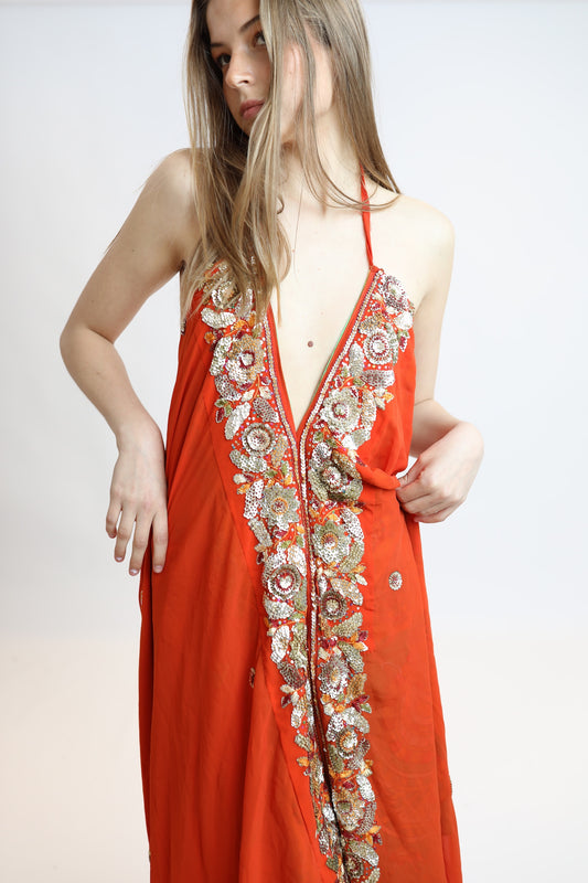 Vestido joya naranja 151