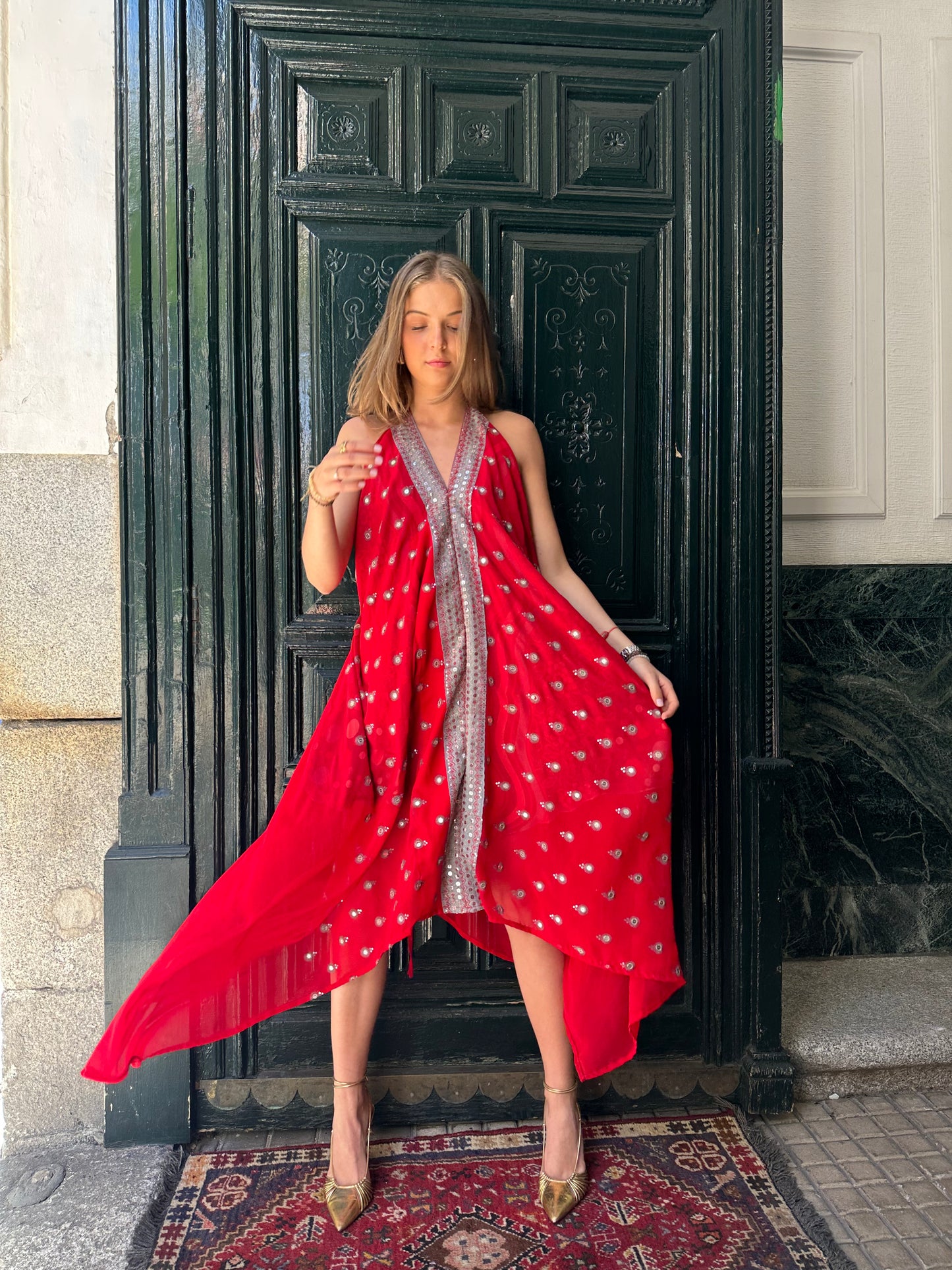 Vestido joya rojo