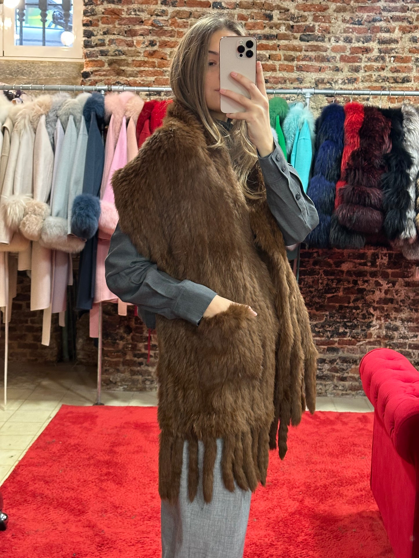 Estola conejo (marrón)