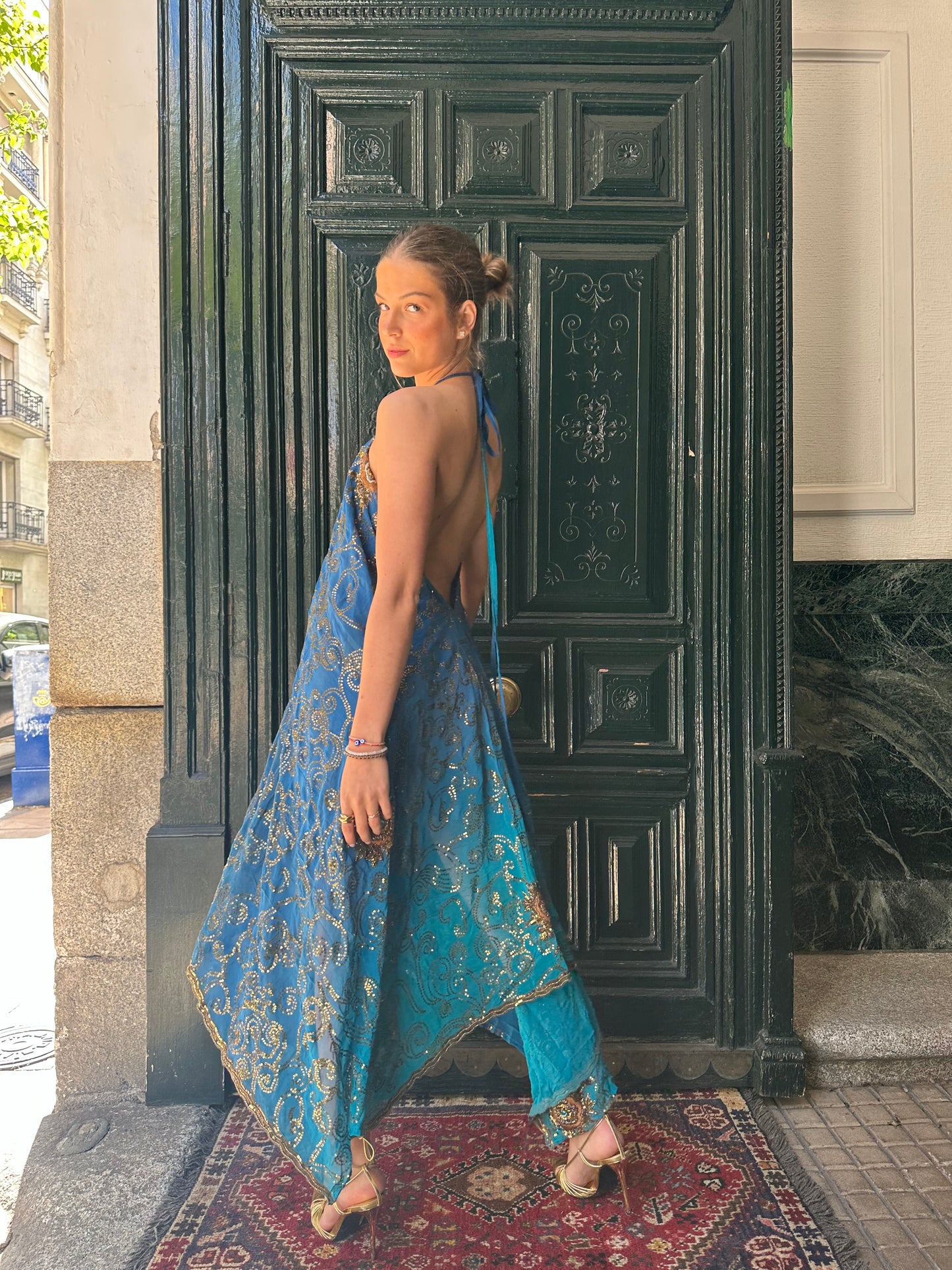 Vestido joya azul