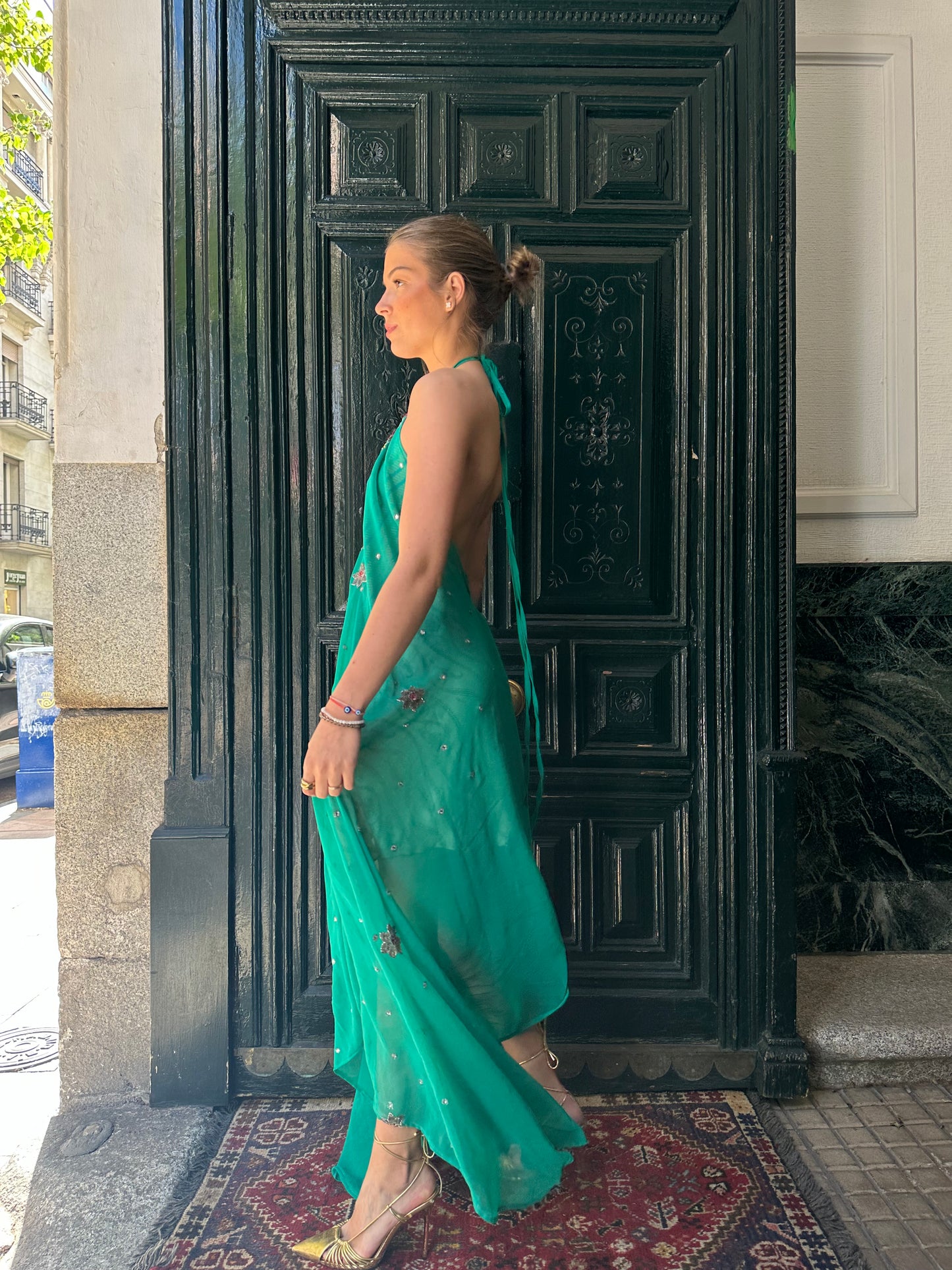 Vestido joya azul