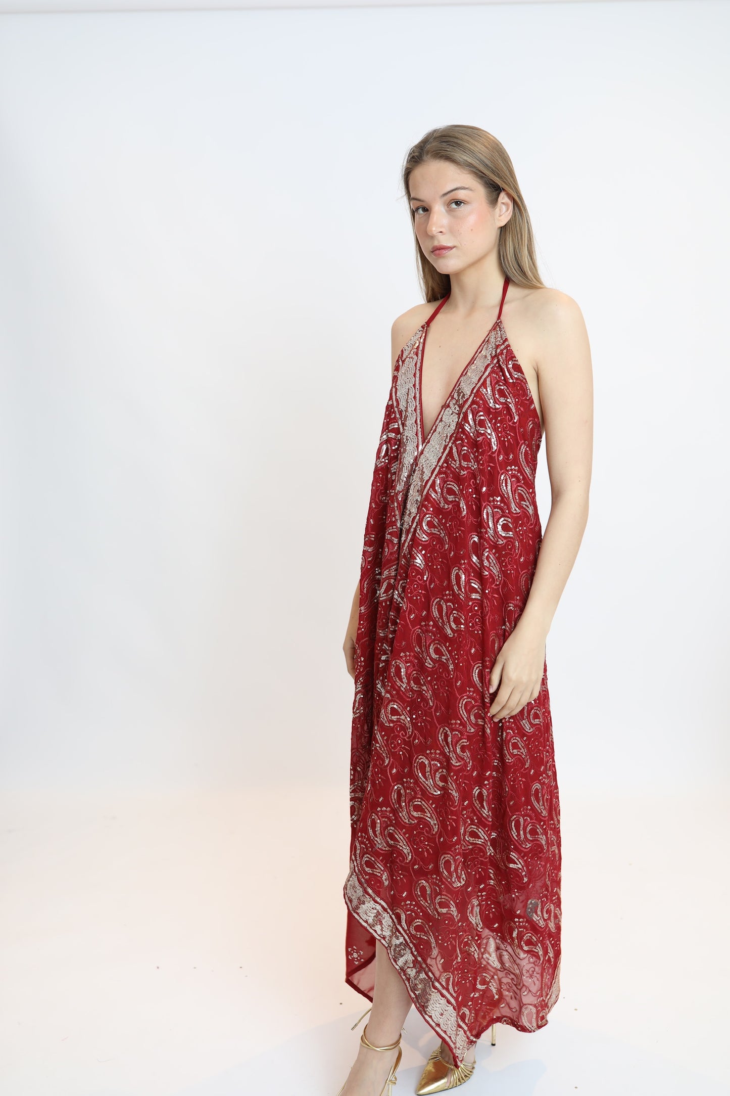 Vestido joya rojo 195