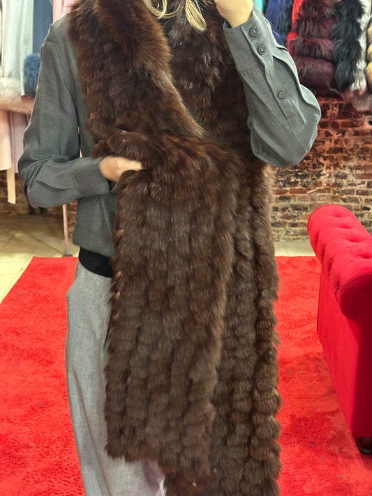 Bufanda larga de zorro