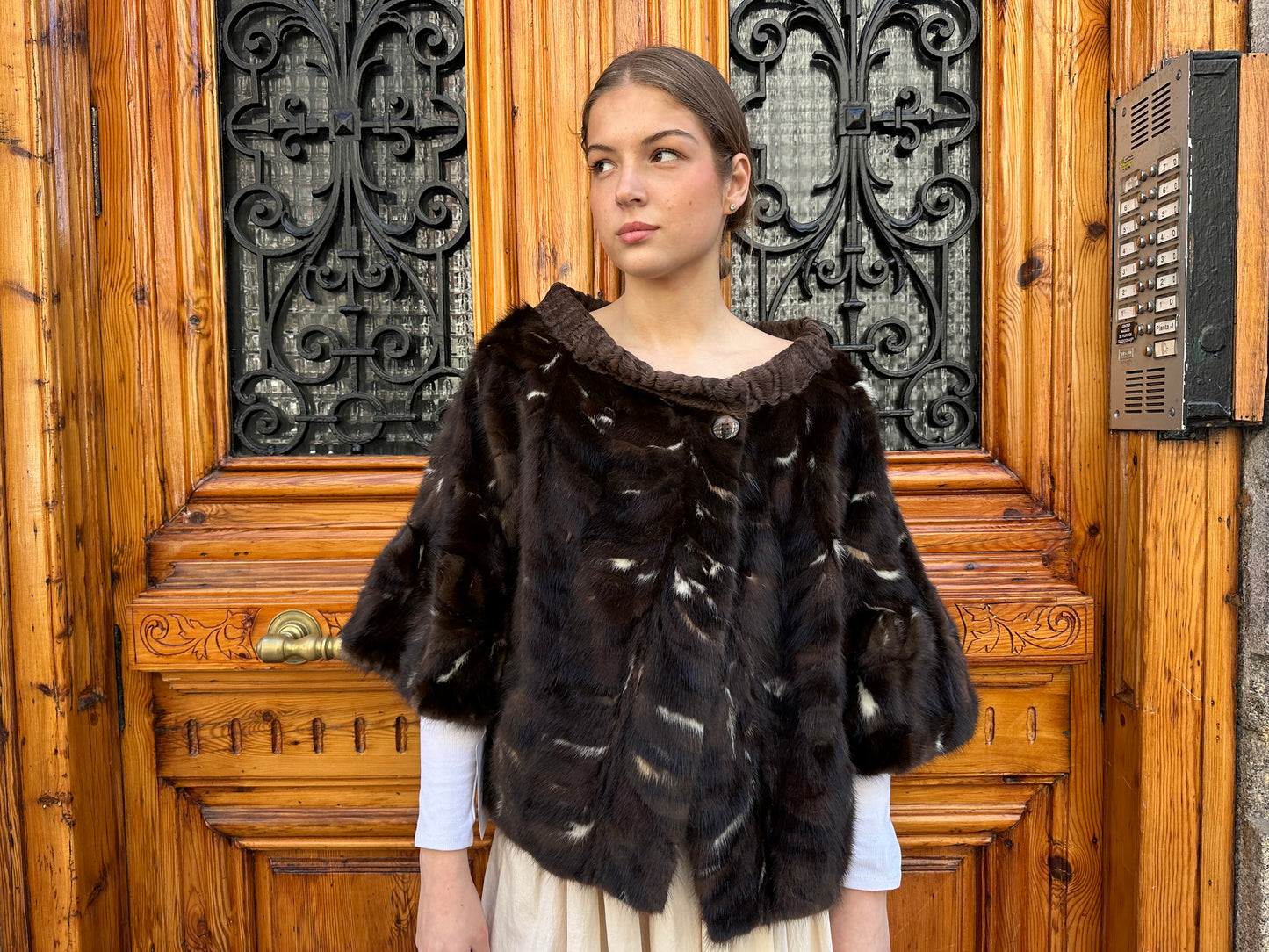 Chaqueta visón viento de hielo