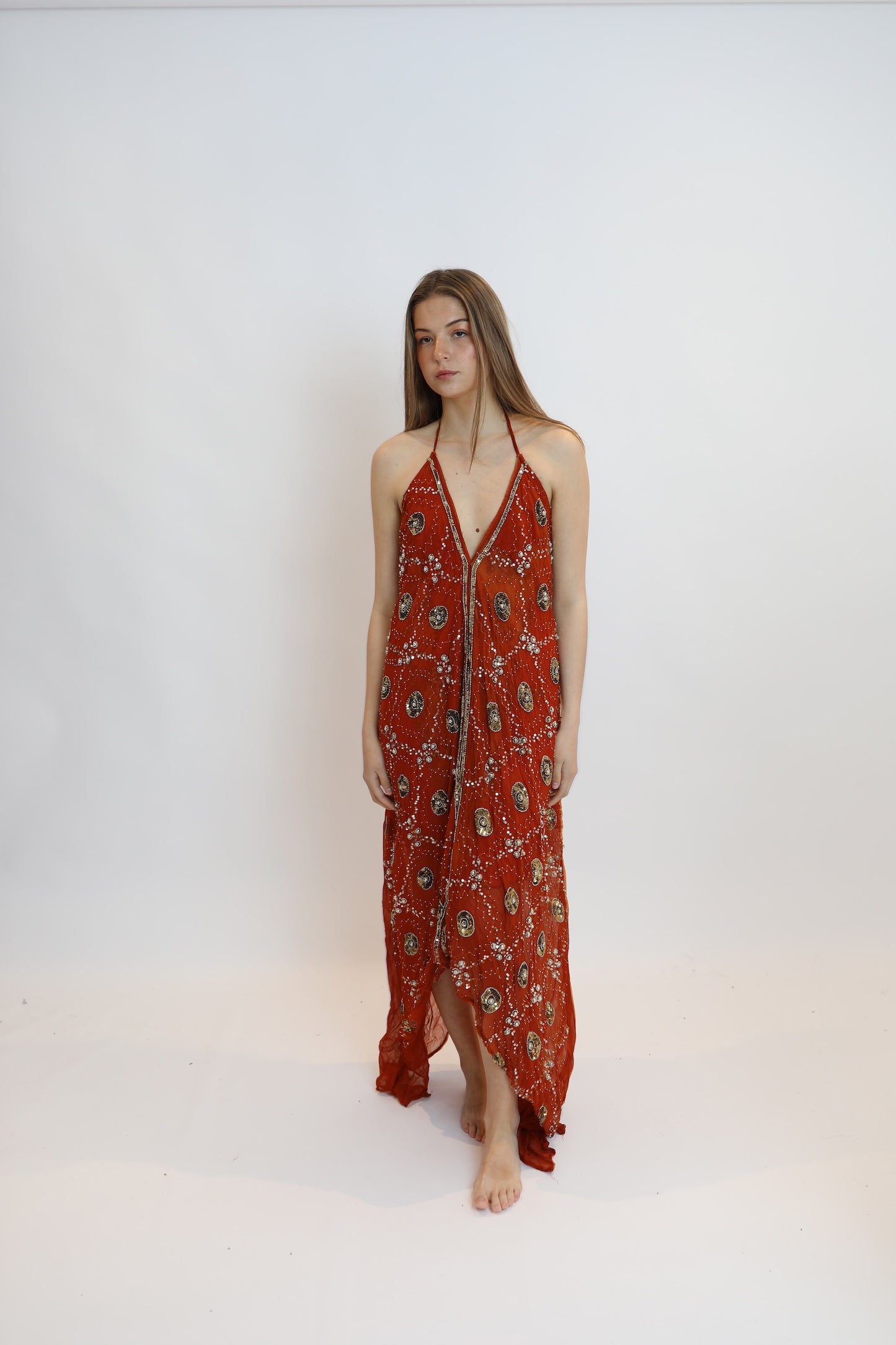 Vestido joya rojo 133