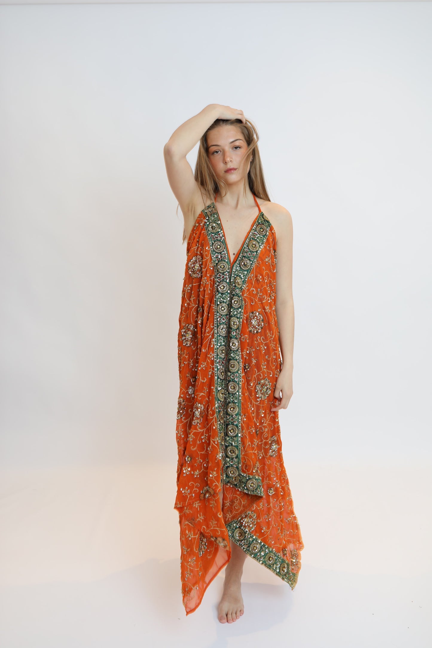 Vestido joya naranja 172