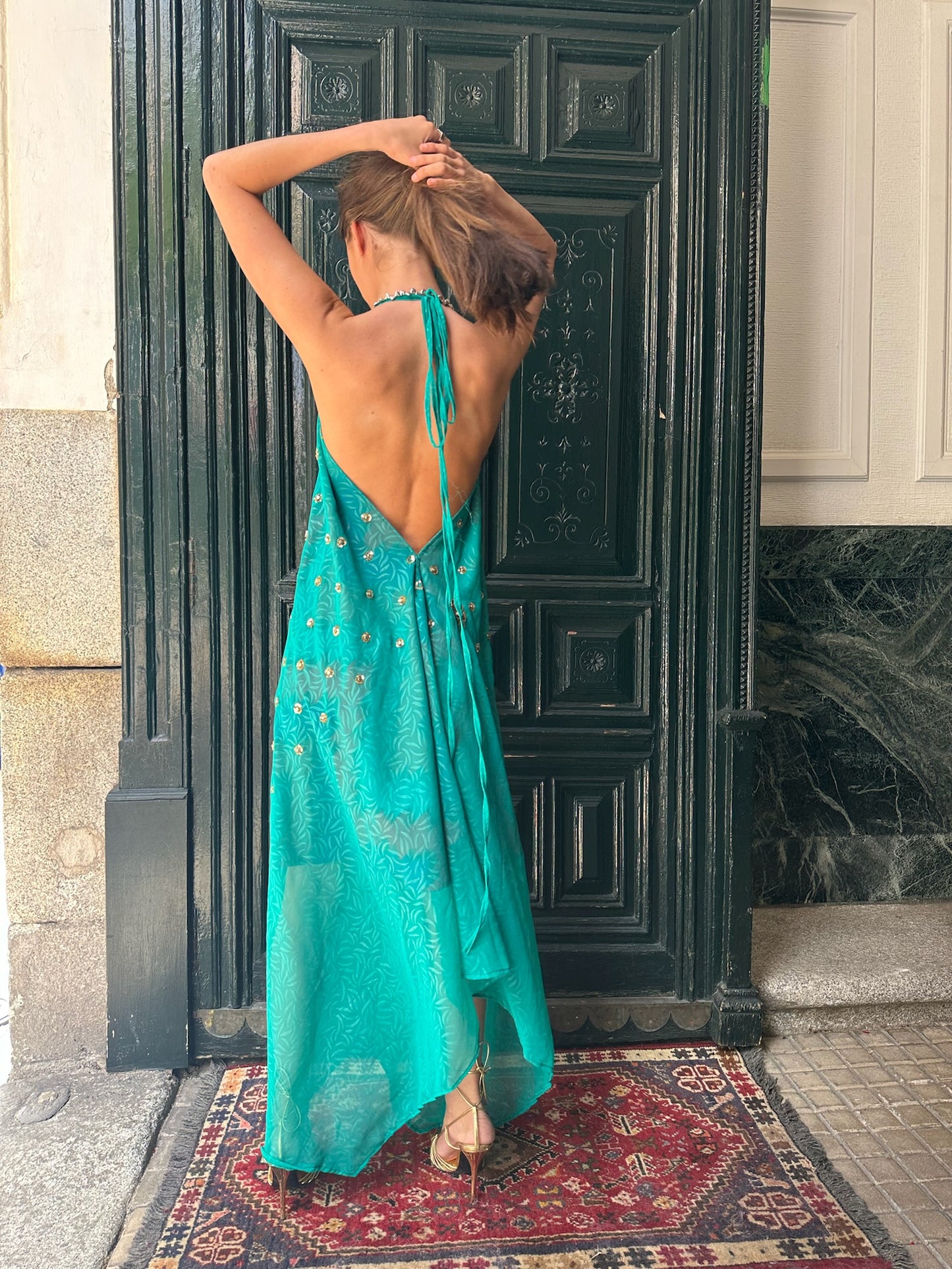 Vestido joya azul