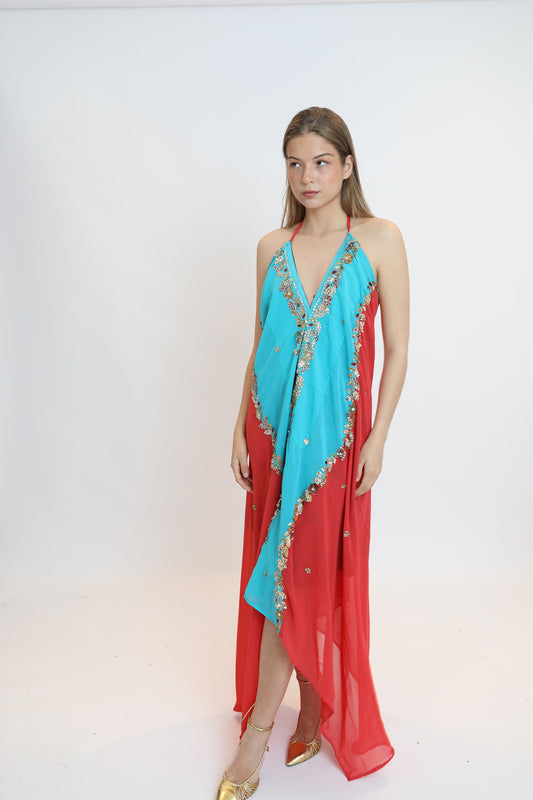 Vestido joya multicolor 180