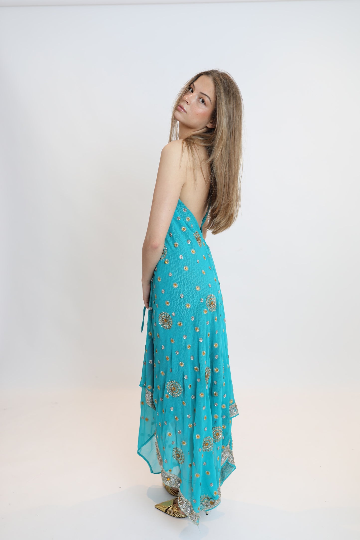 Vestido joya azul 230