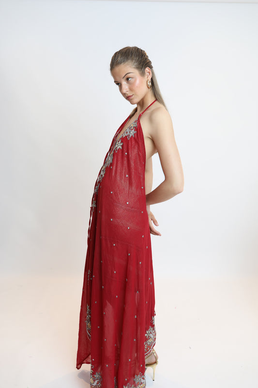 Vestido joya rojo 265