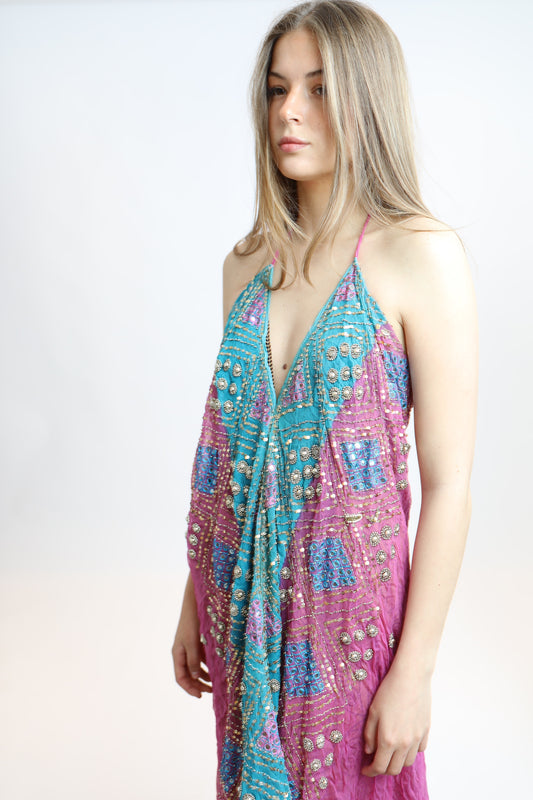Vestido joya multicolor 030