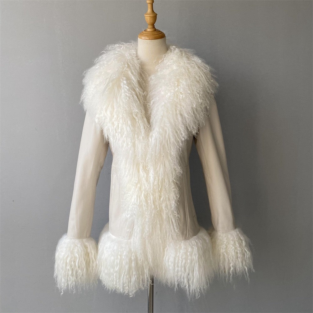 Abrigo AFGANO blanco