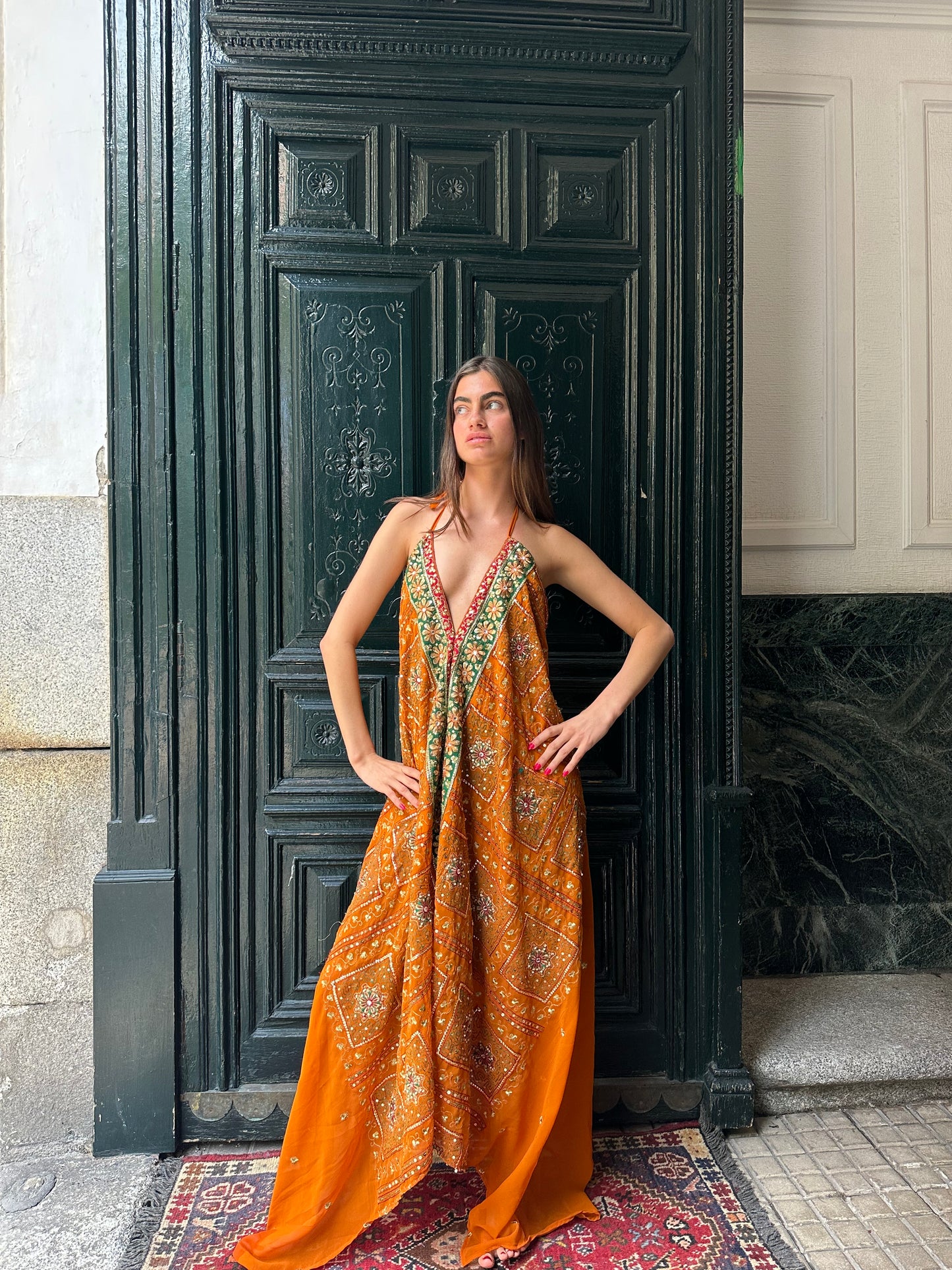 Vestido Formentera naranja