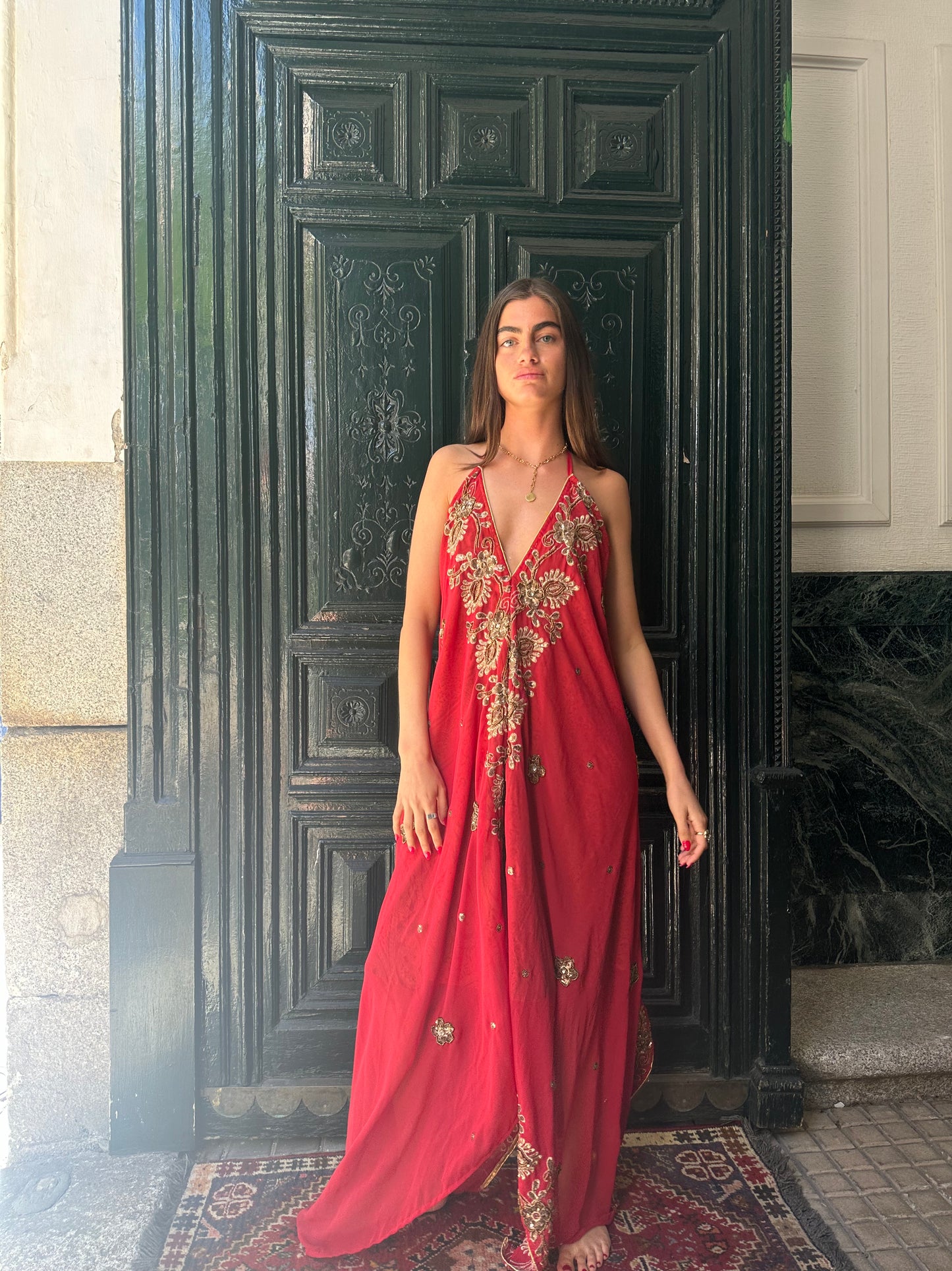 Vestido joya rojo