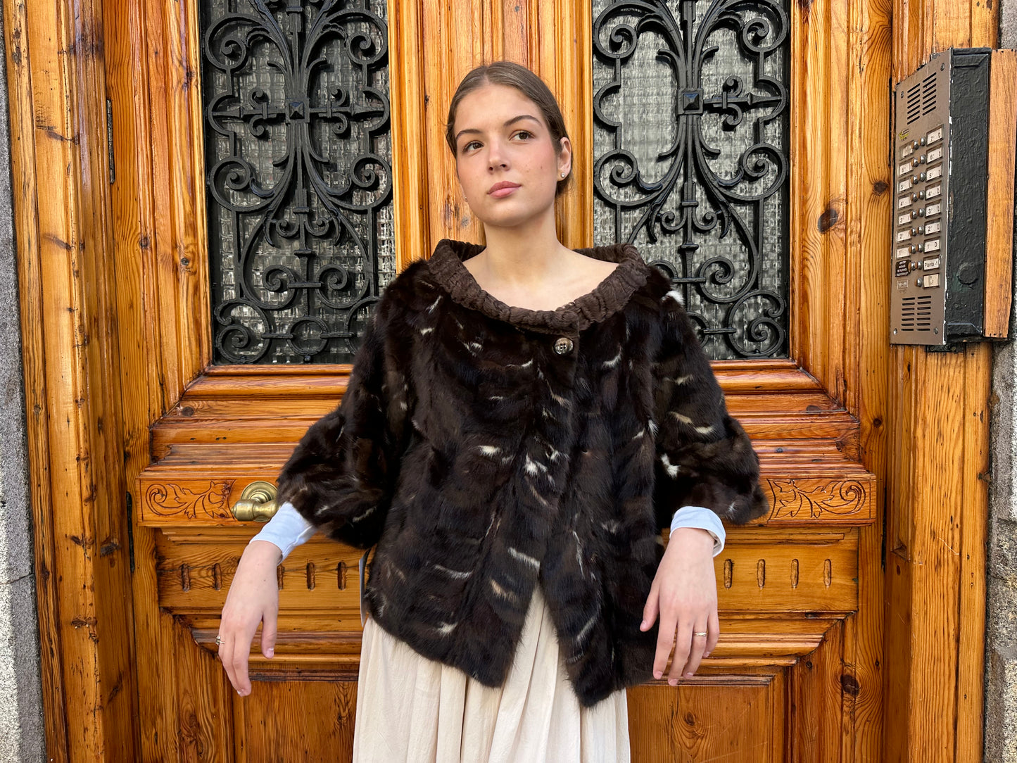 Chaqueta visón viento de hielo