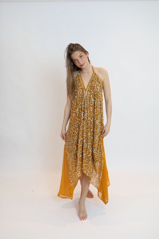 Vestido joya naranja 169