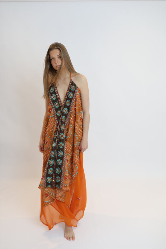Vestido joya naranja 173