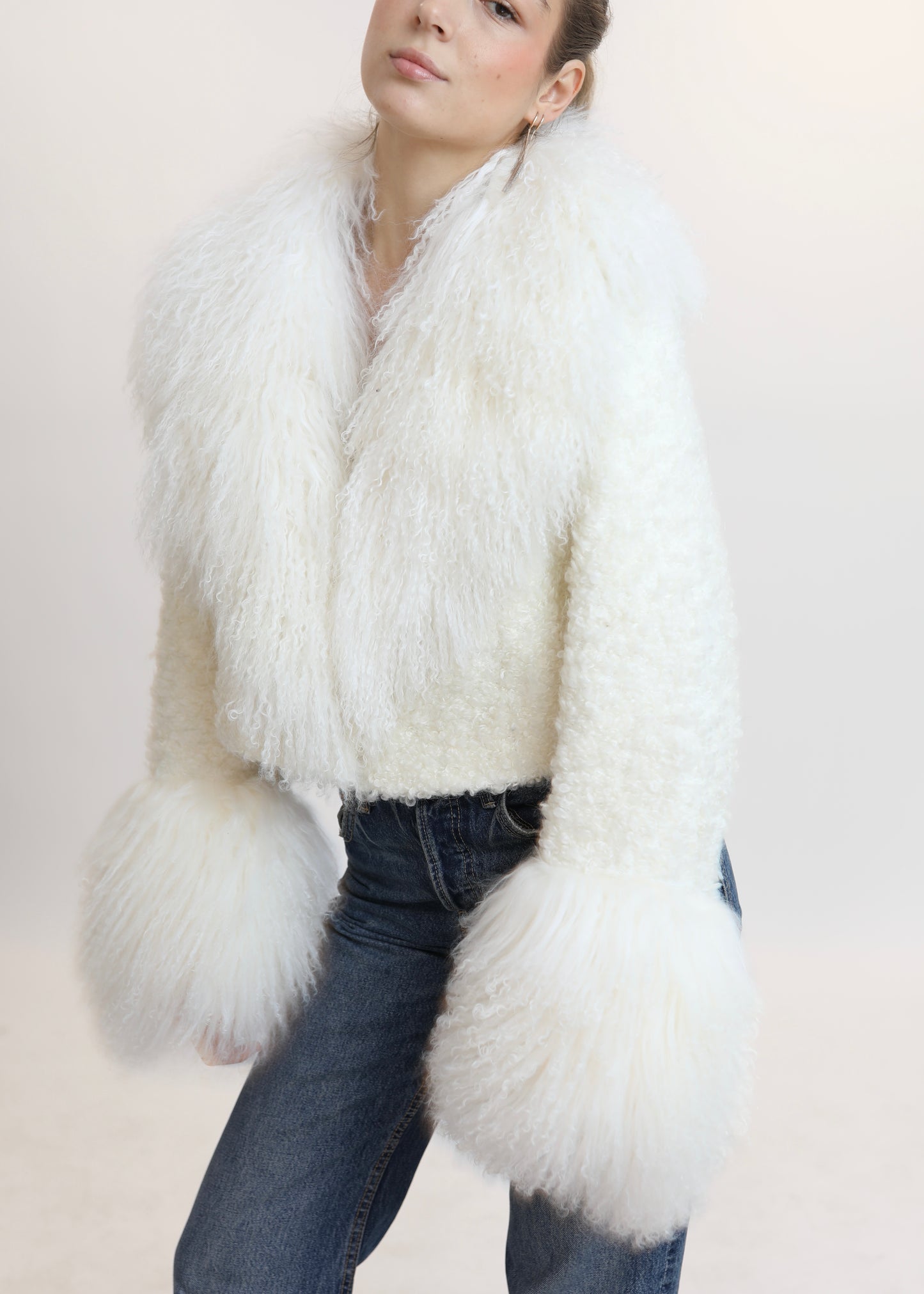 TIMELESS white wool coat
