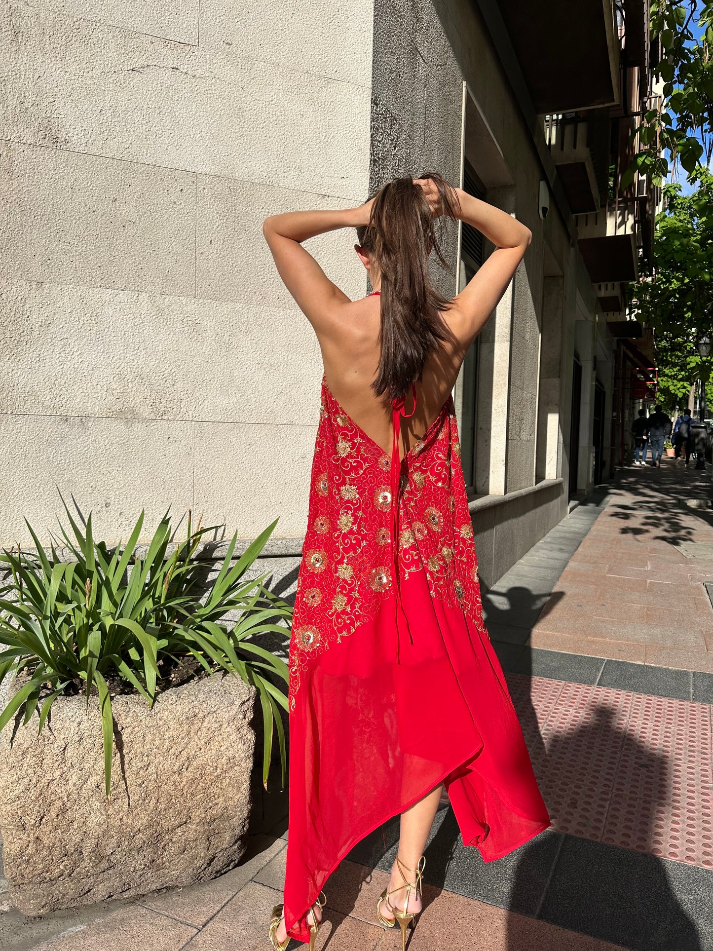 Vestido joya rojo