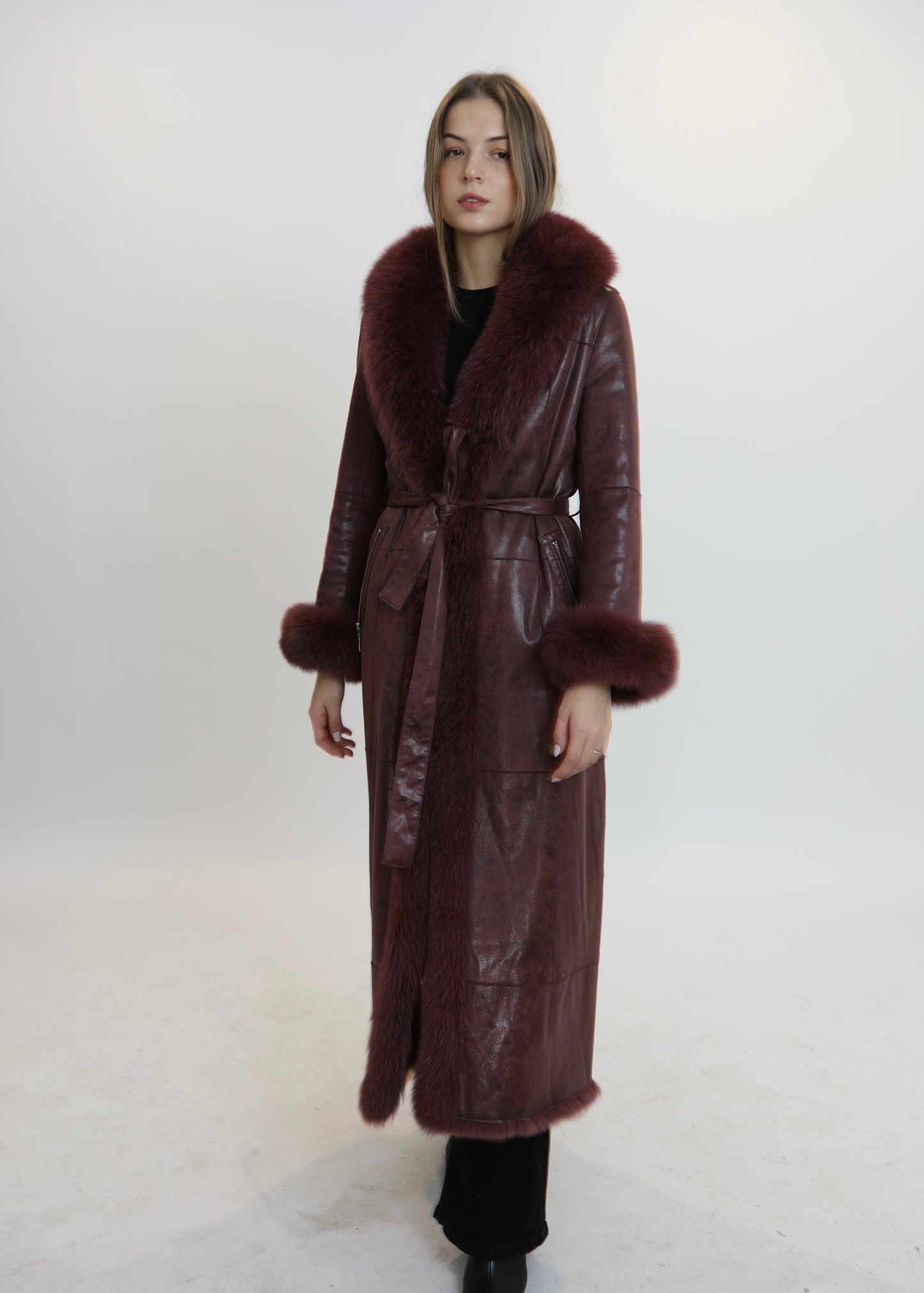 Abrigo ELEGANCE granate