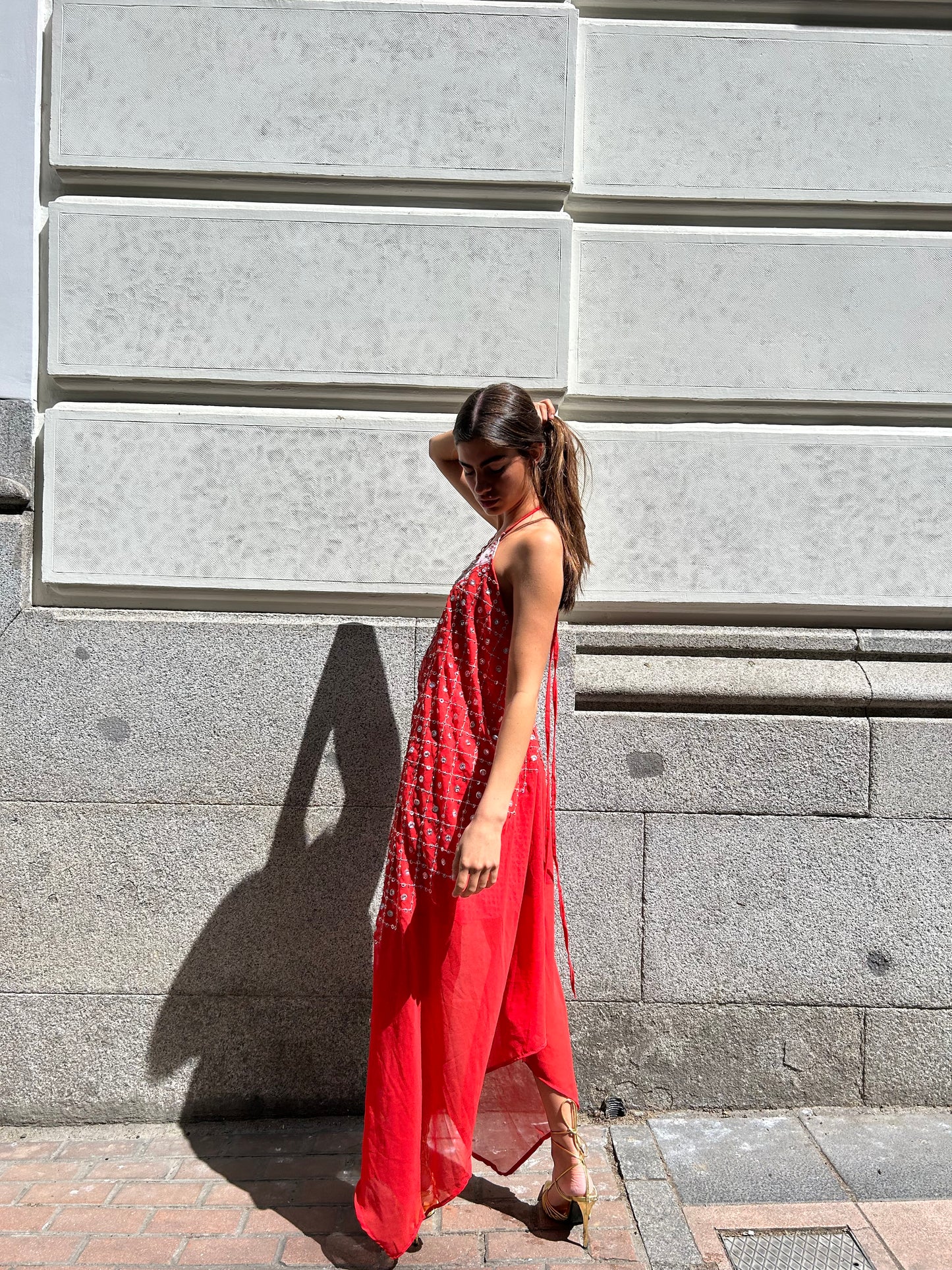 Vestido joya rojo