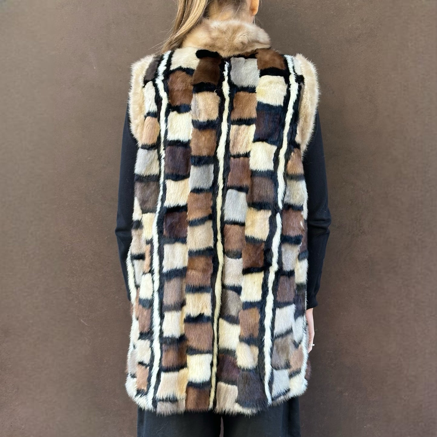 Chaleco visón retro