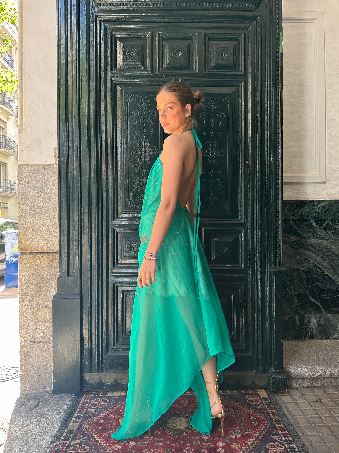 Vestido joya azul