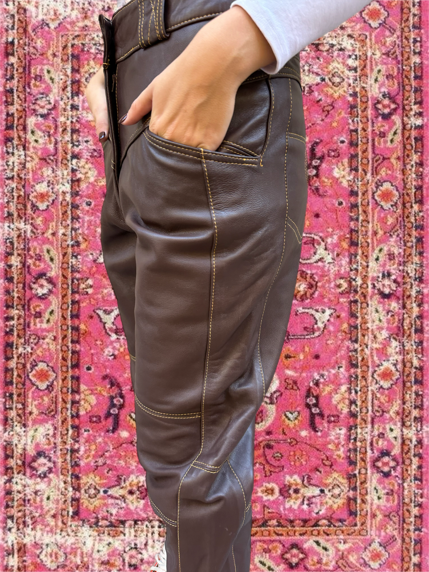 Pantalones Leather 014