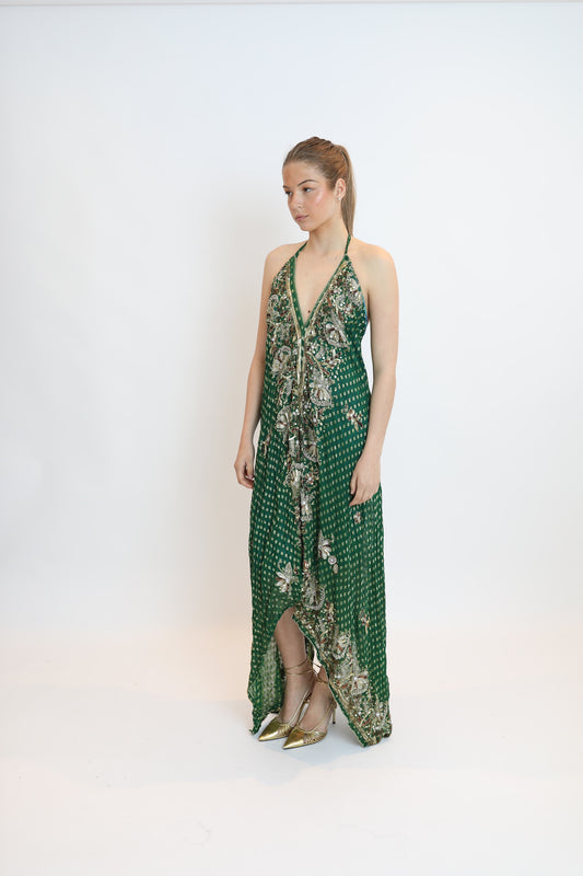 Vestido joya verde 102