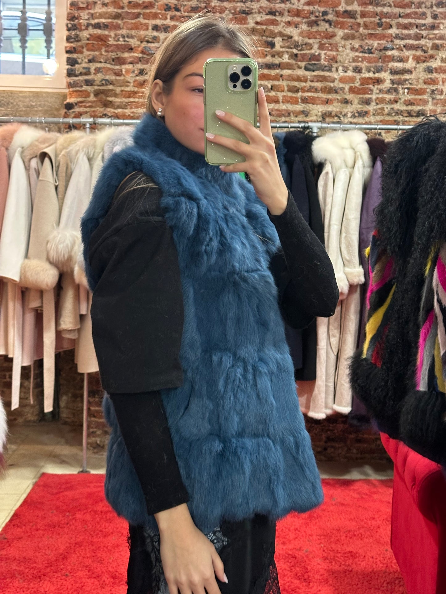 Cozy vest in midnight blue