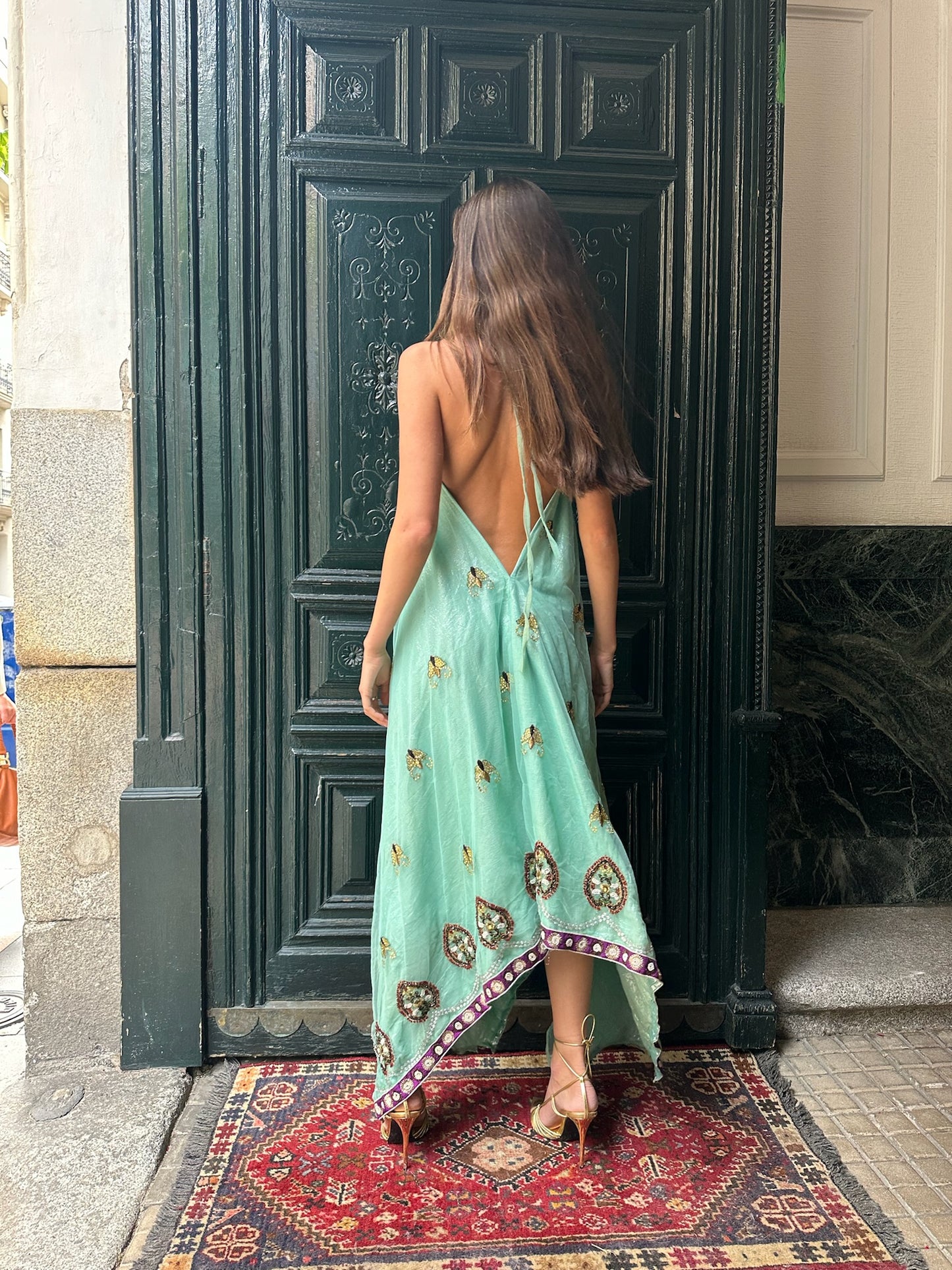 Vestido joya azul