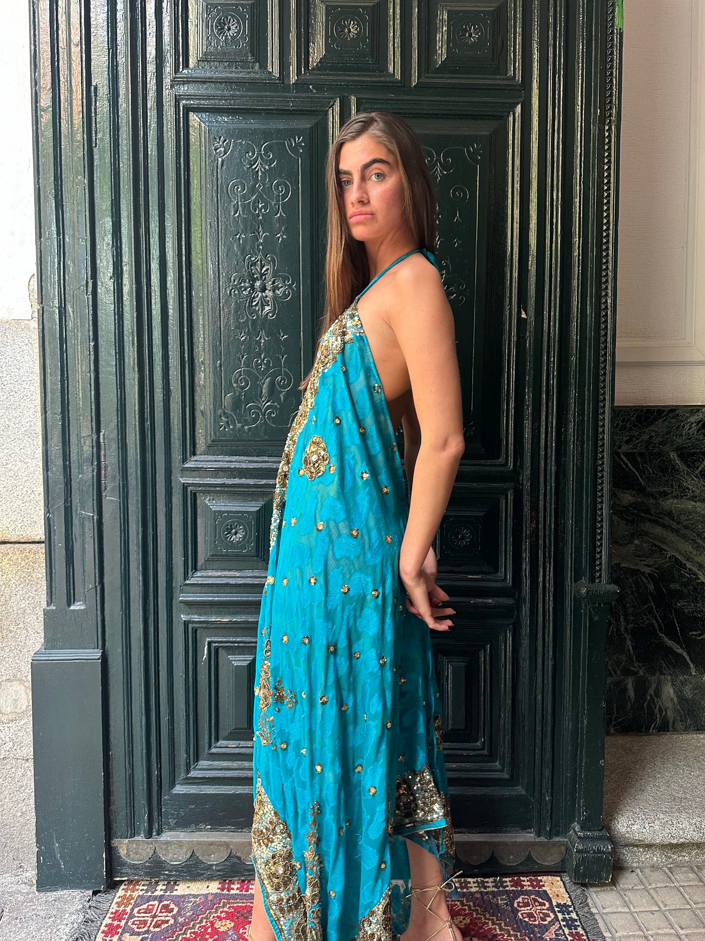 Vestido joya azul