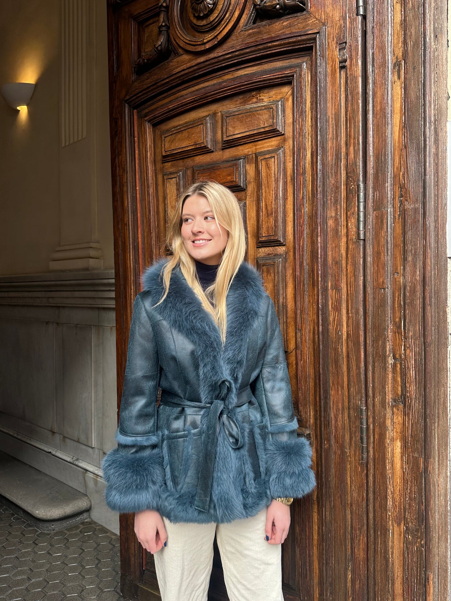 Abrigo  BABY BUDAPEST (azul)