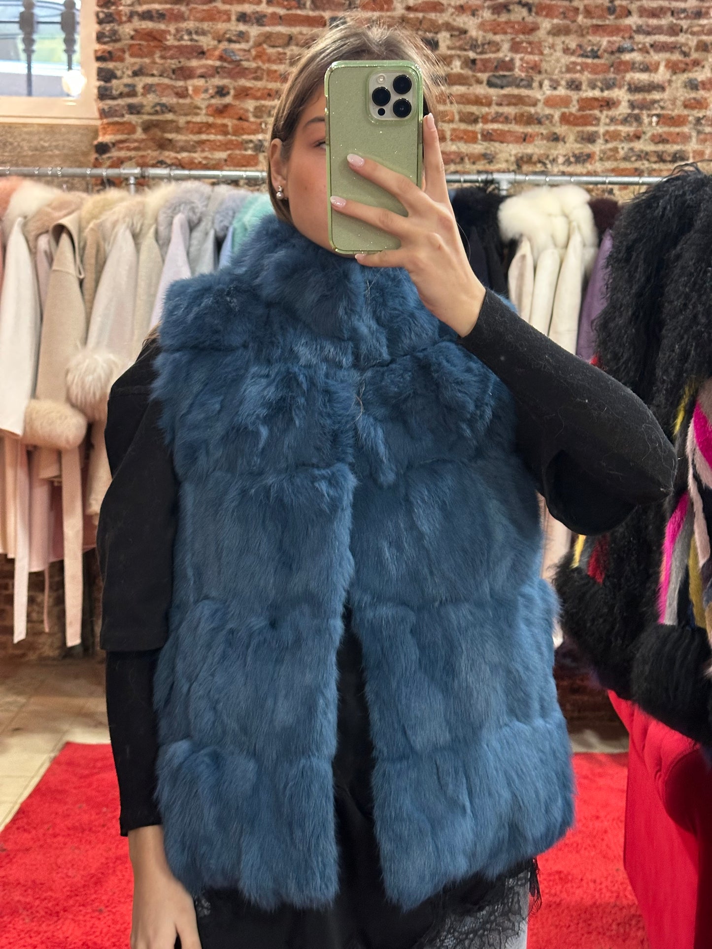 Cozy vest in midnight blue