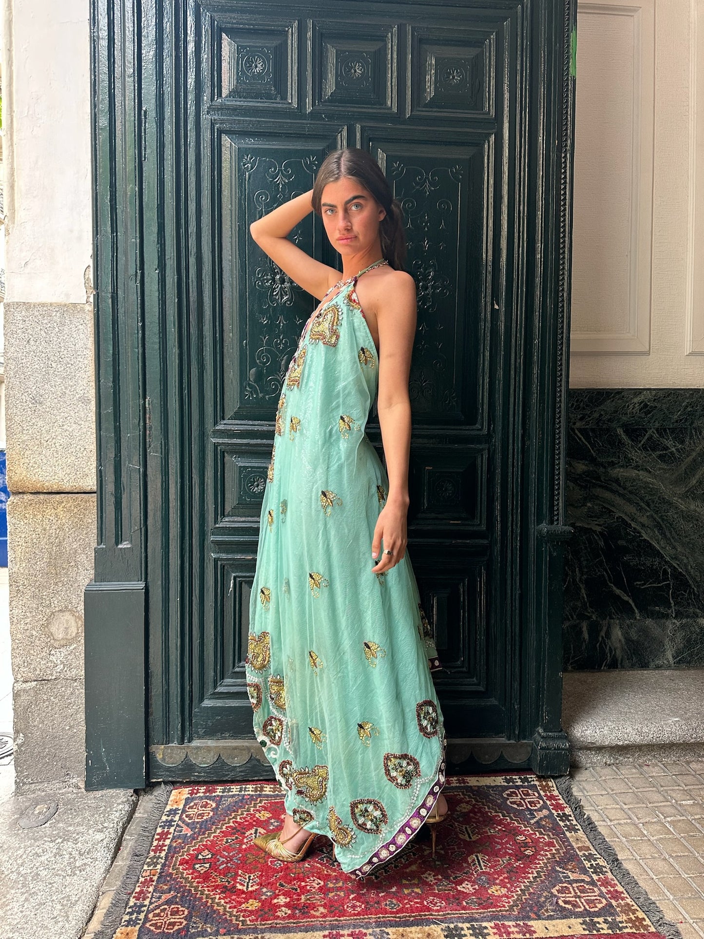 Vestido joya azul