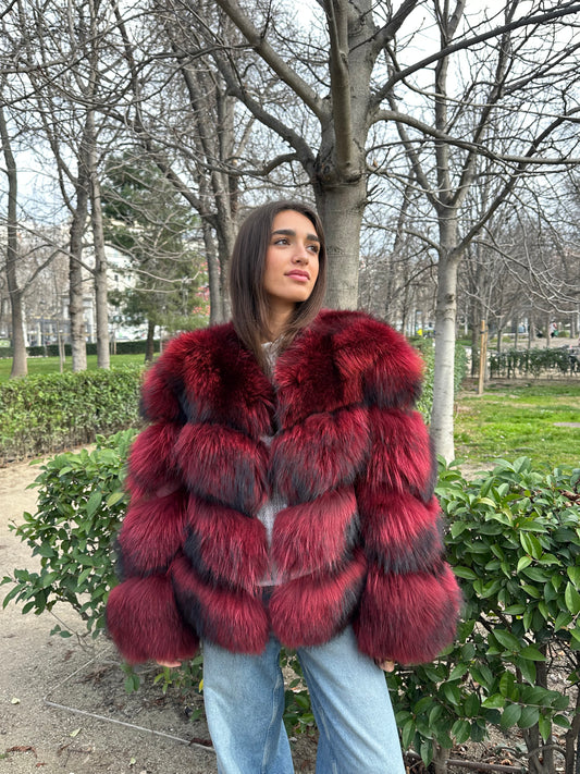 RED TROCADERO DIAGONAL Coat